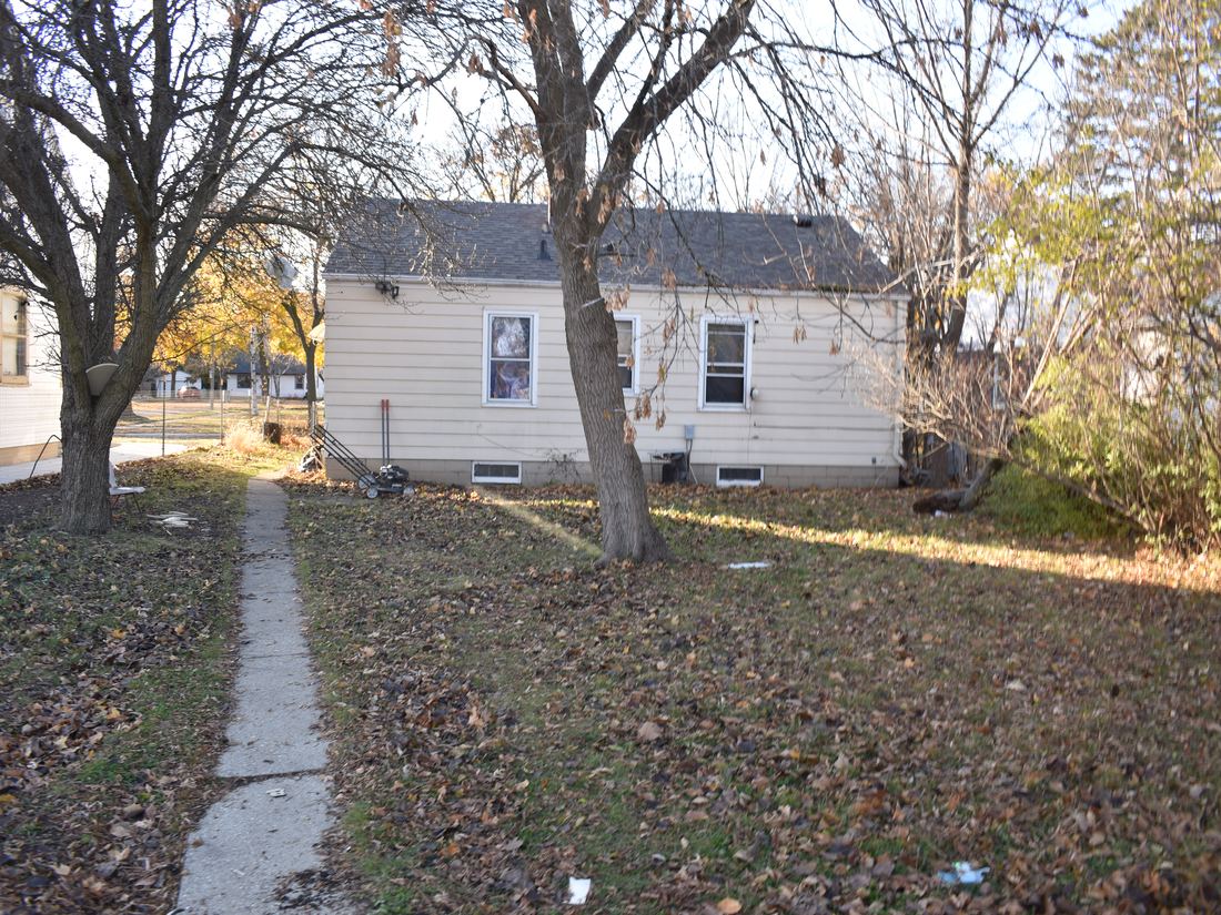 Rear yard and lot at the Milwaukee bungalow