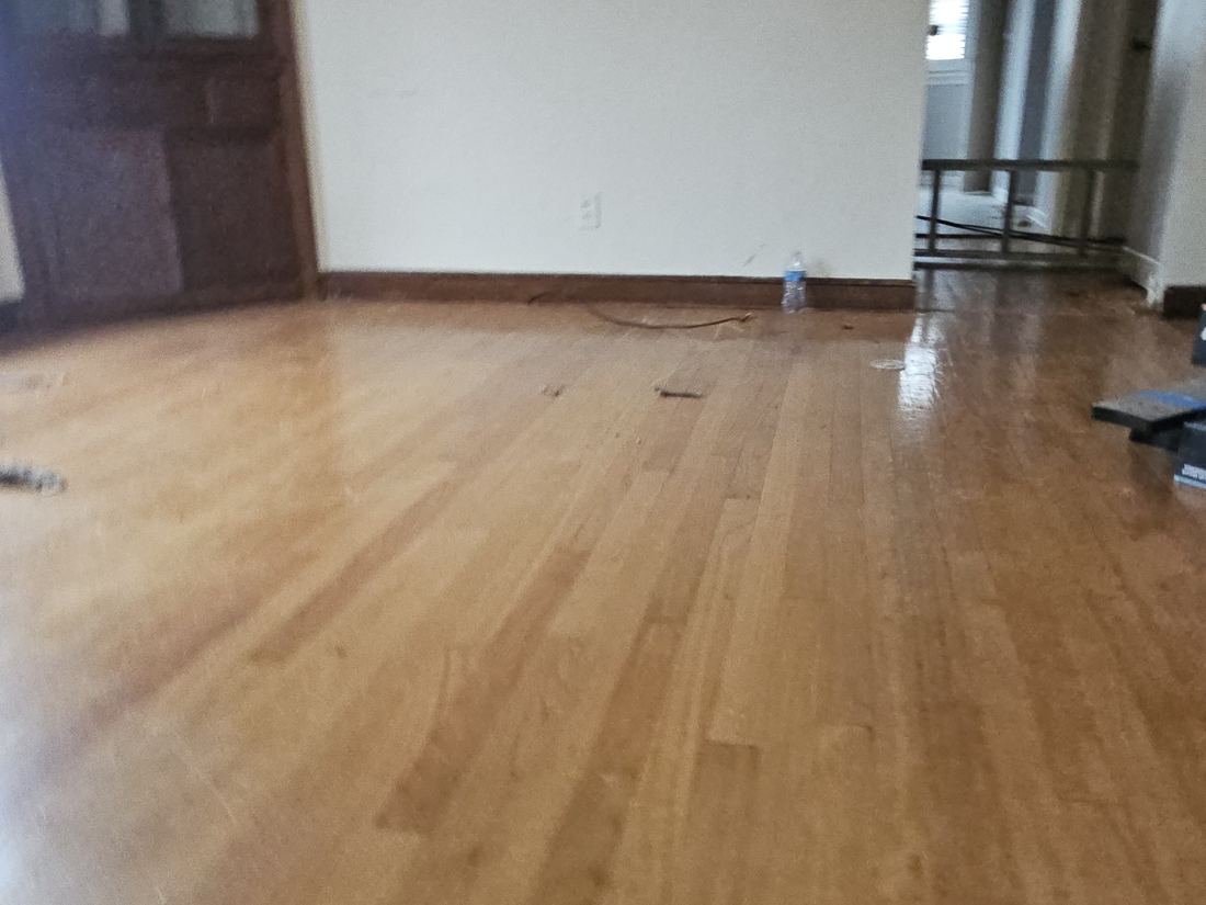 Original hardwood flooring running through the main level